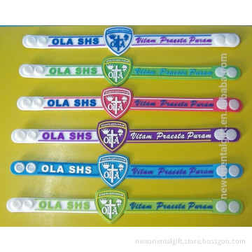 Promotional PVC bracelets , e-co friendly PVC bracelets